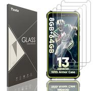 Tzstz 3 piezas vidrio templado protector de pantalla para Ulefone Armor X10 Pro/Power Armor X11/Power Armor X11 Pro/Armor X12/Armor X12 Pro 5.45" Dureza 9H Anti Arañazos HD Película protectora de