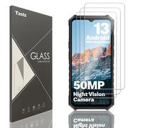 Tzstz 3 piezas vidrio templado protector de pantalla para Ulefone Armor X13 dureza 9H anti arañazos HD película protectora de pantalla