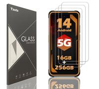 Tzstz 3 piezas vidrio templado protector de pantalla para Ulefone Armor X31 PRO dureza 9H anti arañazos (cubierta no pantalla completa)