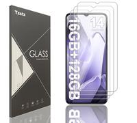 Tzstz 3 piezas vidrio templado protector de pantalla para UUKITEL C57 PRO/UKITEL C57S 6.52" Dureza 9H Anti Arañazos HD película protectora de pantalla