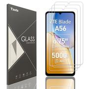 Tzstz 3 piezas vidrio templado protector de pantalla para ZTE Blade A56/Blade A55 6.75" Dureza 9H Anti arañazos HD película protectora de pantalla