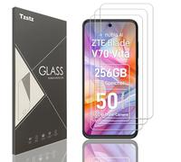 Tzstz 3 piezas vidrio templado protector de pantalla para ZTE Blade V70/Blade V70 Vita 6.7" Dureza 9H Anti arañazos HD película protectora de pantalla
