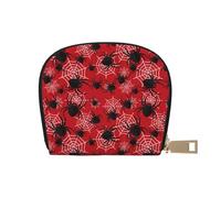 TZTTZT A Web With A Spider 1 - Tarjetero de cuero para mujer, cartera para tarjetas de crédito, cartera para tarjetas de crédito
