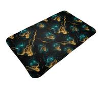 TZTTZT Cool Wolf Head Print - Alfombra de baño de 30 x 20 pulgadas, absorbente y antideslizante, lavable a máquina, para baño