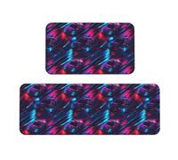 TZTTZT Cyber Cool Racing Car Print - Alfombrillas de cocina para piso, 2 piezas, alfombrillas antifatiga para suelo de cocina, alfombras lavables antideslizantes para decoración del hogar