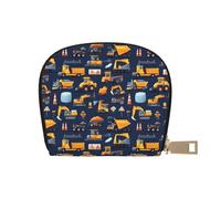 TZTTZT Digger Roadblock Dozer - Tarjetero para mujer, tarjetero, cartera de cuero para tarjetas de crédito