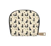 TZTTZT Foxes Moonlight - Tarjetero de piel con estampado de luz de luna para mujer, cartera para tarjetas de crédito