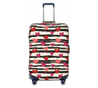 TZTTZT Funda protectora para equipaje, color negro y blanco con estampado de amor, para maletas de pulgadas, Black, 18-21