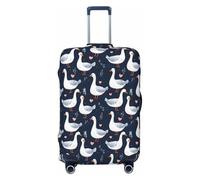 TZTTZT Funda protectora para equipaje, con estampado de ganso de amor, color azul marino, para maleta de pulgadas, Black, 22-24