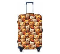 TZTTZT Funda protectora para equipaje, con estampado de oso de amor, para maleta de pulgadas, Black, 25-28