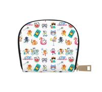 TZTTZT Hello Summer Cat - Tarjetero de cuero para mujer, tarjetero de crédito, cartera para tarjetas de crédito