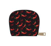 TZTTZT Red Hot Chili(1) - Tarjetero de cuero para mujer, cartera para tarjetas de crédito, cartera para tarjetas