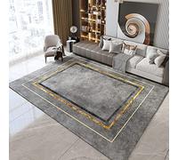 Tzvpsu Alfombra Decoraciones para Habitaciones Alfombra de Sala de Estar patrón rectángulo geométrico Amarillo Gris Decoracion Cuarto Adolescente Alfombra Cuarto 160x200cm