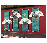 Tzxztt Abstracto Paisaje Árboles Amanecer Abanico Papel Pintado 3D Seda Texturizada Primera Calidad Neutros Material Ideal Para SalóN Dormitorio-250cm×170cm