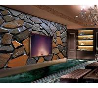 Tzxztt Arte Creativo Vintage En Tridimensional Con Pared De Piedra Papel Pintado 3D Seda Texturizada Primera Calidad Neutros Material Ideal Para SalóN Dormitorio-200cm×140cm