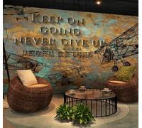 Tzxztt Arte Retro Abstracto De Aviones Individualidad Papel Pintado 3D Seda Texturizada Primera Calidad Neutros Material Ideal Para SalóN Dormitorio-430cm×300cm