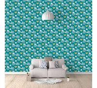 Tzxztt Bicicleta Dibujo Animado En Forma De Corazón Amarillo Arte Papel Pintado 3D Seda Texturizada Primera Calidad Neutros Material Ideal Para SalóN Dormitorio-430cm×300cm