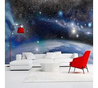 Tzxztt Cielo Estrellado Tridimensional Planetas Universo Estrellas Papel Pintado 3D Seda Texturizada Primera Calidad Neutros Material Ideal Para SalóN Dormitorio-150cm×105cm