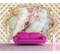 Tzxztt Creatividad Geometría Abstracto Imitación Mármol Arte Moderno Papel Pintado 3D Seda Texturizada Primera Calidad Neutros Material Ideal Para SalóN Dormitorio-430cm×300cm