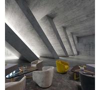 Tzxztt Creativo Tridimensional Gris Arquitectura Estilo Industrial Papel Pintado 3D Seda Texturizada Primera Calidad Neutros Material Ideal Para SalóN Dormitorio-400cm×280cm