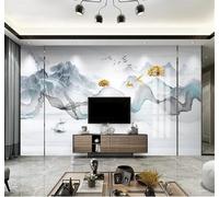 Tzxztt Dibujo A Mano Abstracto Líneas Paisajes Vistas Papel Pintado 3D Seda Texturizada Primera Calidad Neutros Material Ideal Para SalóN Dormitorio-150cm×105cm