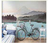 Tzxztt Dibujo A Mano Dibujos Animados Montañas Lagos Motivos Papel Pintado 3D Seda Texturizada Primera Calidad Neutros Material Ideal Para SalóN Dormitorio-400cm×280cm
