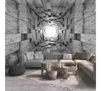 Tzxztt Gris Arquitectura Túnel Espacio Extensión Moderno Papel Pintado 3D Seda Texturizada Primera Calidad Neutros Material Ideal Para SalóN Dormitorio-430cm×300cm