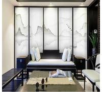 Tzxztt Minimalista Abstracto Tinta China Paisajes Paisajes Papel Pintado 3D Seda Texturizada Primera Calidad Neutros Material Ideal Para SalóN Dormitorio-200cm×140cm