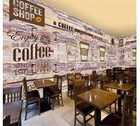 Tzxztt Pared De Piedra Retro Café Creativo Pintado A Mano Papel Pintado 3D Seda Texturizada Primera Calidad Neutros Material Ideal Para SalóN Dormitorio-150cm×105cm
