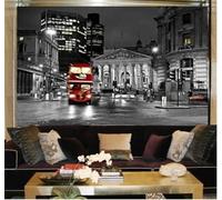 Tzxztt Retro Blanco Y Negro Fotografía Calle Arquitectura Arte Papel Pintado 3D Seda Texturizada Primera Calidad Neutros Material Ideal Para SalóN Dormitorio-200cm×140cm