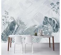 Tzxztt Retro Dibujo A Mano Plantas Hojas Arte Papel Pintado 3D Seda Texturizada Primera Calidad Neutros Material Ideal Para SalóN Dormitorio-350cm×256cm