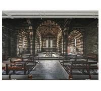 Tzxztt Retro Tridimensional Arquitectura Expansión Espacial Arte Papel Pintado 3D Seda Texturizada Primera Calidad Neutros Material Ideal Para SalóN Dormitorio-350cm×256cm