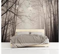 Tzxztt Retro Tridimensional Bosque Pájaros Nostalgia Papel Pintado 3D Seda Texturizada Primera Calidad Neutros Material Ideal Para SalóN Dormitorio-200cm×140cm
