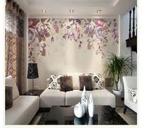 Tzxztt Sencillo Bello Tinta China Flores Arte Papel Pintado 3D Seda Texturizada Primera Calidad Neutros Material Ideal Para SalóN Dormitorio-250cm×170cm