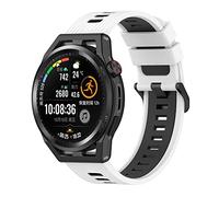 TZY Tiggo 22mm Correa para Huawei Watch GT3 46mm,Correas Reloj,Bandas Correa Repuesto,Silicona Reloj Recambio Brazalete Correa Repuesto para Huawei Watch GT Runner /GT2 46mm (blanco negro)