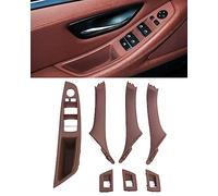 TZYSZDB Juego de manijas de puerta de coche de 7 manijas de puerta f10 para BMW Serie 5 Manija lateral de puerta BMW 520 523 525 528 530 535 Kit de reemplazo de regulador de ventana (Marrón)