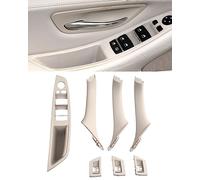 TZYSZDB Juego de manijas de puerta de coche de 7 manijas de puerta f10 para BMW Serie 5 Manija lateral de puerta BMW 520 523 525 528 530 535 Kit de reemplazo de regulador de ventana (Blanco hueso)