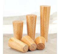 TZYYAO Pies para Muebles De Madera De 8cm,10cm,15cm,20cm,30cm,Pies Sólidos para Sofás,Patas Redondas De Madera De Repuesto para Sillas De Escritorio,Patas De Apoyo,4 Piezas,Oblique-70cm/27.6in