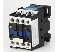 TZZVFRCR Contactor CJX2-1810 1 8a 3p sin contactor de CA 12a LC1-D12 Arranque magnético CA 220V 380V 110/48/24V Contactos de contactor modulares Interruptor de riel DIN(Cjx2-0910 36v)