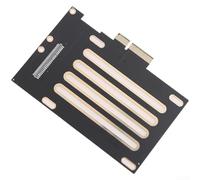 U.2 a Tarjeta adaptadora de host PCIe x4 3.0 para SFF-8639 NVMe SSD, extensión de carril para placa base con soporte DDR4, metales negros y construcción de plástico