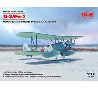 U-2/po-2, WWII Soviet Multiusos Avión 1:72 Plástico Modelo Kit Icm