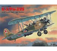 U-2/po-2vs, WWII Soviet Night Blue Luz LED Bomber 1:48 Plástico Modelo Kit Icm