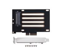 U.2 SFF-8639 to PCI-E 3.0 Riser Card, NVMe SSD Adapter Card U.2 SFF-8639 to PCIe X4/X8/X16 for High-Speed Servers