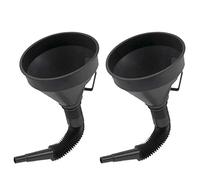 U-BCOO Embudo de aceite de plástico multifuncional con boquilla de extensión flexible para automóviles y motocicletas, aceite de motor, líquido, diésel, queroseno y gasolina (2 unidades)