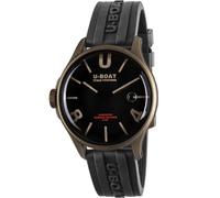 U-Boat Analógico Modelo 9549 Darkmoon Brown Vintage Mens Watch 40mm 5ATM. Marca