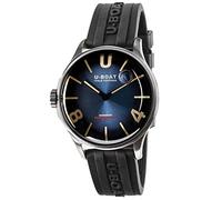 U-Boat Darkmoon 40 mm Blue SS Soleil Reloj para Hombre Analógico de Cuarzo Suizo con Brazalete de Goma 9021/B
