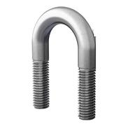 U Bolt Abrazadera de acero inoxidable 304, perno en U, M6, M8, M10, M12, tornillo forma, hebilla, abrazadera tubo, 1 ud(M8 x 60mm)