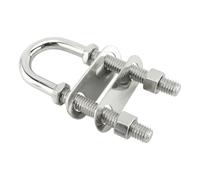 U Bolt - Stainless Steel Heavy Duty Fastener | Outdoor Fastening Applications Marine Grade U Bolt for Yacht Anchors, Deck Equipment, Dock Maintenance, Machinery and Secure Industrial