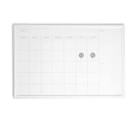 U Brands Calendario de borrado en seco de granja con marco blanco, suministros de oficina, con imanes, 20 x 30 pulgadas, 3 piezas