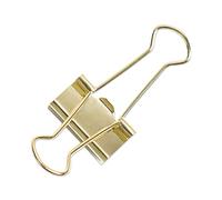 U Brands Clips pequeños para carpeta, oro metálico, suministros de organización de oficina, 19 mm, 72 unidades